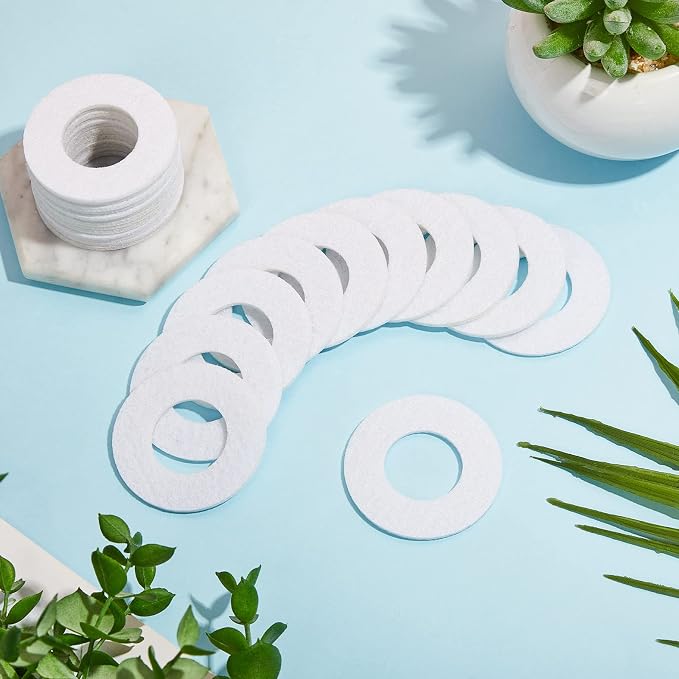 Mini Diffuser Refill Pads Microfiber Absorbing Pads Circle Essential Aromatherapy Pads Round Refill Aroma Pad for Oil Fan