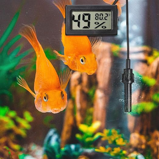 Mini Digital Temperature Humidity Meters Gauge with Probe Gauge LCD Fahrenheit Display Thermometer Hygrometer, alternate view