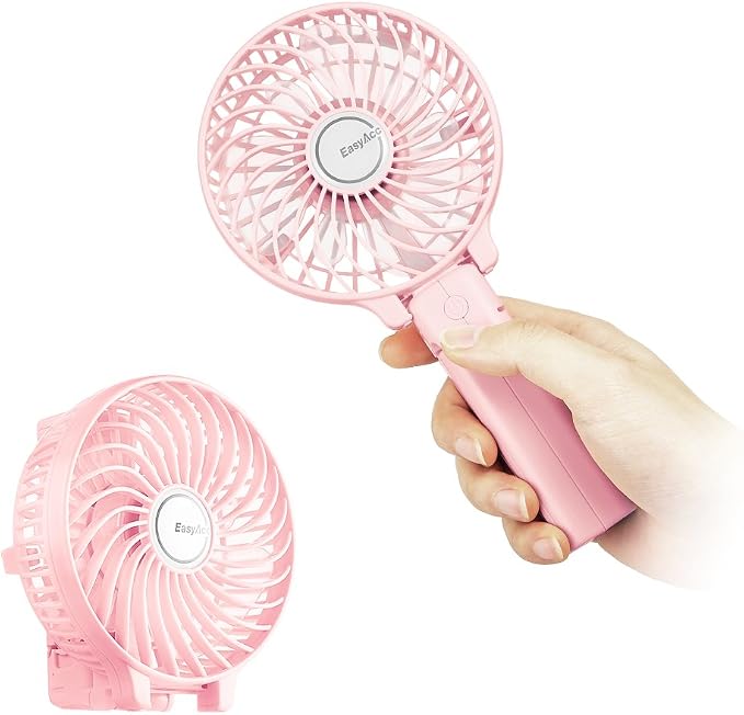 Mini Handheld Fan, Personal Cooling Fan Folding USB Desk Fan Small Portable Table Fan for Travel Camping Outdoors Office