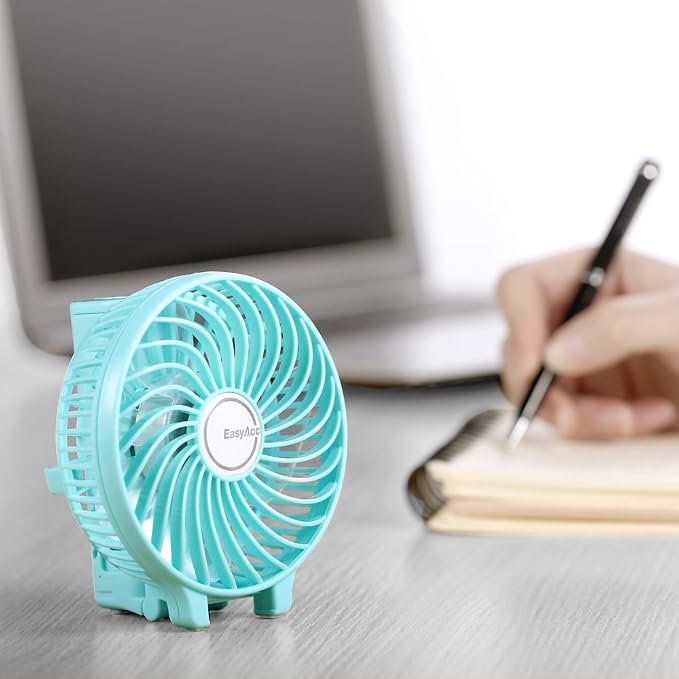 Mini Handheld Fan, USB Desk Fan Small Personal Portable Stroller Table Fan with Rechargeable Battery Operated Cooling