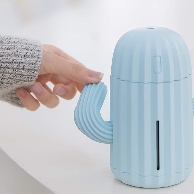 Mini Humidifier Single Room Humidifiers with Night Light Portable Cactus Air humidifier for for Yoga, Office, spa, alternate