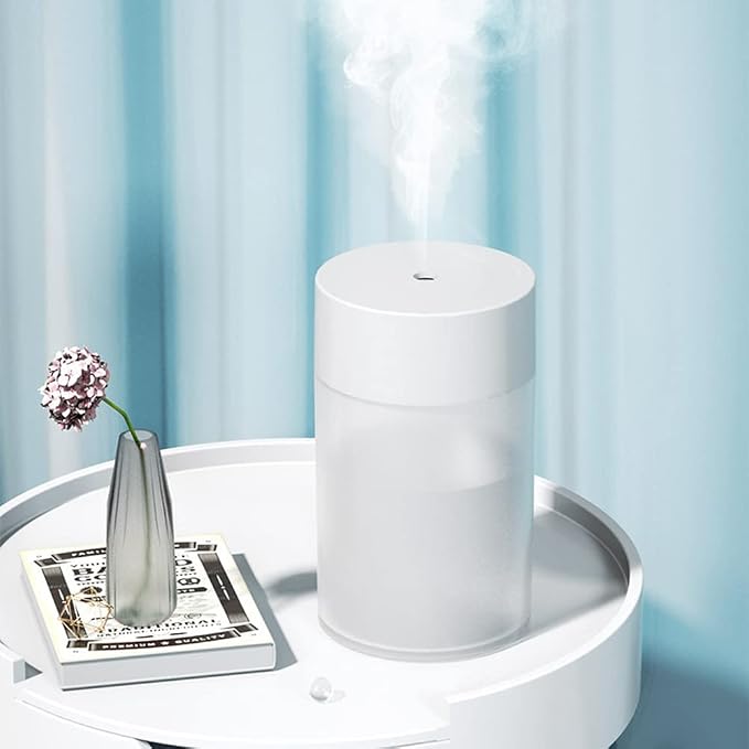 Mini Humidifier, USB Power Supply, Suitable for Study Room, Bedroom, Baby Room, Office, Car, With 7 Color LED, Air
