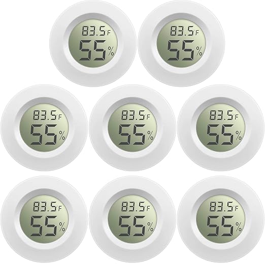 Mini Hygrometer Thermometer Digital LCD Monitor Indoor/Outdoor Room Humidity Meter Temperature Gauge for Greenhouse Garden