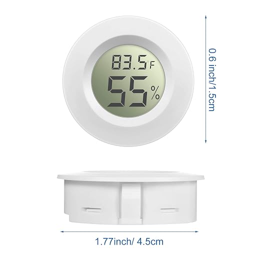 Mini Hygrometer Thermometer Digital LCD Monitor Indoor/Outdoor Room Humidity Meter Temperature Gauge for Greenhouse Garden