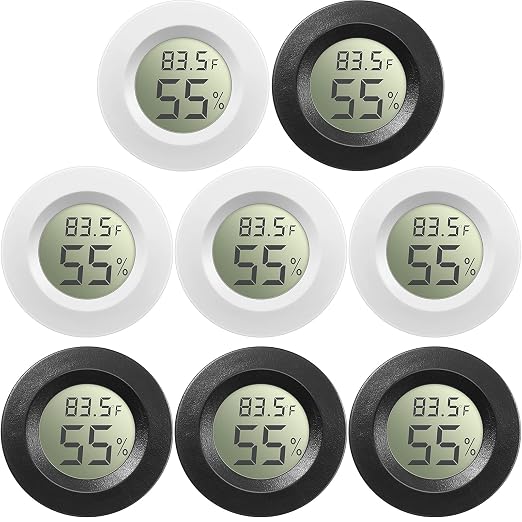 Mini Hygrometer Thermometer Digital LCD Monitor Indoor/Outdoor Room Humidity Meter Temperature Gauge for Greenhouse Garden