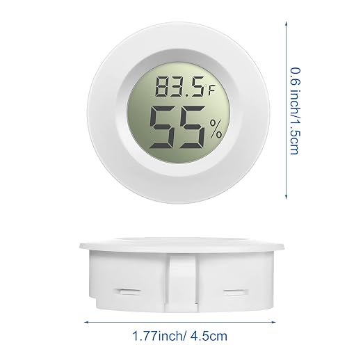 Mini Hygrometer Thermometer Digital LCD Monitor Indoor/Outdoor Room Humidity Meter Temperature Gauge for Greenhouse Garden