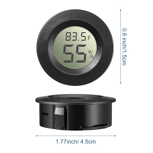 Mini Hygrometer Thermometer Digital LCD Monitor Indoor/Outdoor Room Humidity Meter Temperature Gauge for, alternate view 2