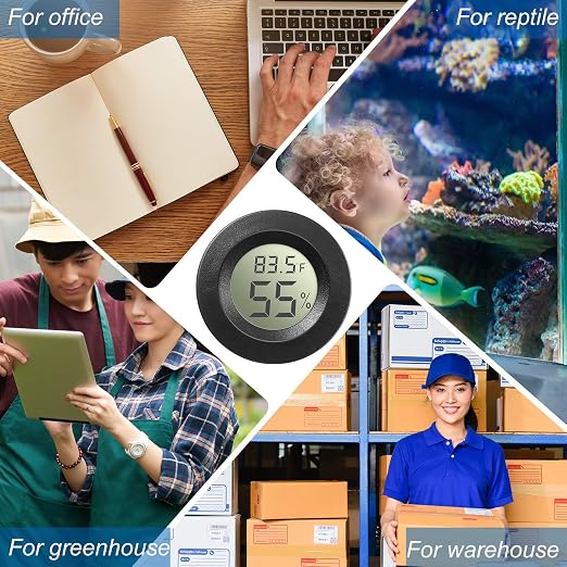 Mini Hygrometer Thermometer Digital LCD Monitor Indoor/Outdoor Room Humidity Meter Temperature Gauge for, alternate view 5