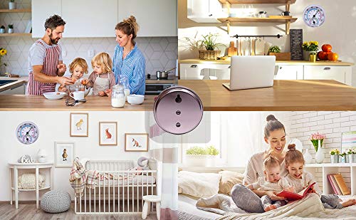 Mini Indoor Thermometer Hygrometer Analog 2 in 1 Temperature Humidity Monitor Gauge for Home, Room, Outdoor, Offices