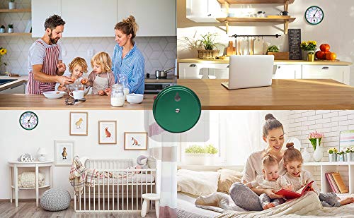 Mini Indoor Thermometer Hygrometer Analog 2 in 1 Temperature Humidity Monitor Gauge for Home, Room, Outdoor, Offices