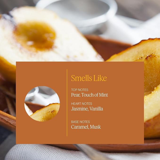 Mini Pear Brulee - Essential Oil for Home - Delightful and Delicious Fragrance - Notes of Vanilla and Hazelnut - Scent