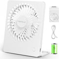 Mini Portable Desk Fan Rechargeable Ultra Quiet Small Fan 4.5 Inch Personal Travel Fan with 180° Tilt Folding and 3 Speeds