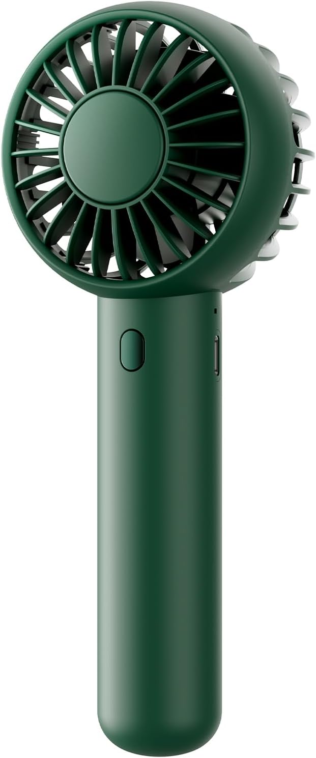 Mini Portable Fan, Navy Green, Cute Design, Rechargeable Battery, Handheld and Desktop, Small and Light, product image