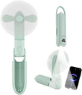 Mini Portable Fan Rechargeable Handheld Fan 3000mAh Battery 3 Speed Quiet Personal Fan, 6 IN 1 Bullet Shape with Flashlight
