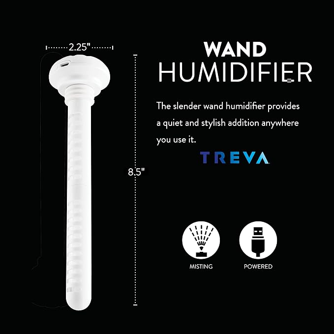 Mini Portable Humidifier, Cool Mist Ultrasonic USB Moisture Wand for travel or home, alternate product view 2