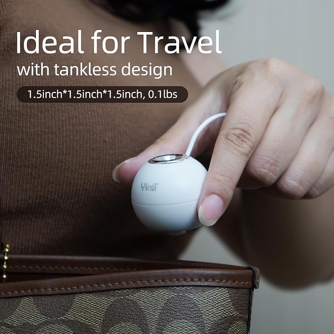 Mini Portable Humidifiers - Personal Desktop Humidifier for Travel Office Bedroom Plants with Auto Shutoff, Easy to Fill and