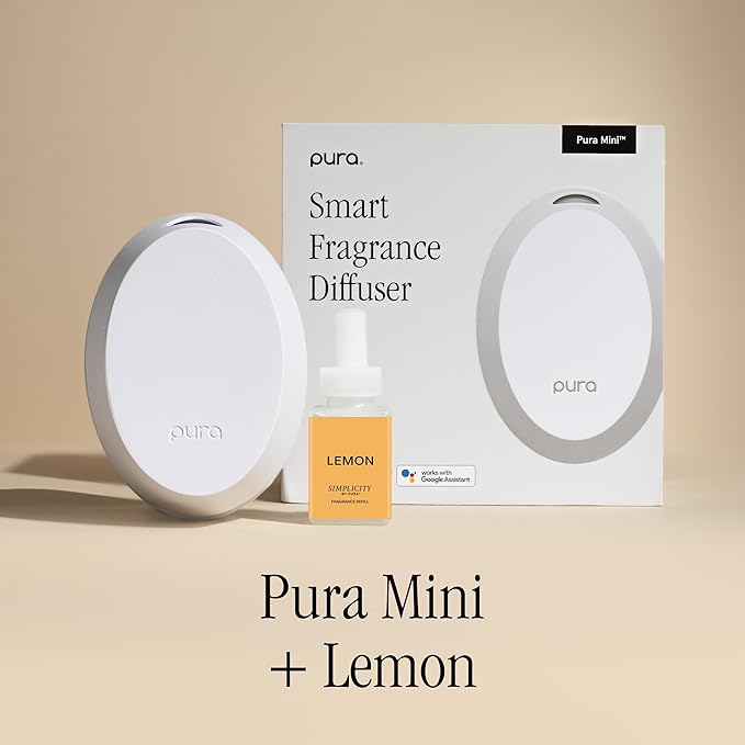 Mini Smart Fragrance Diffuser for Small Spaces Adjustable Smart Home Device with LED Light & Automatic Vial Detection