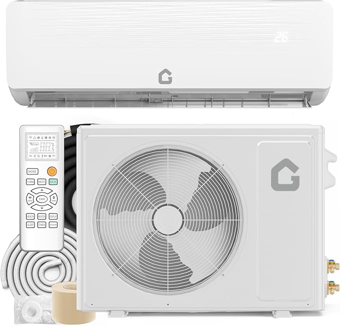 Mini Split Air Conditioner 12000 BTU with 19 SEER2 Efficiency, 208-230V, Smart Split Unit AC Cooling/Heating Up to 750 Sq.Ft