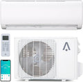 Mini Split Air Conditioner Heat Pump, 9000BTU 7-in-1 AC Inverter Unit 115V Alexa & Wifi 19 SEER2 Up to 450 Sq.ft R32 7 Fan