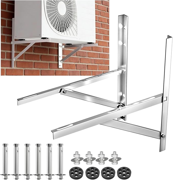 Mini Split Wall Mounting Bracket 304 Stainless Steel for 9000-24000 BTU Air Conditioner, Heavy Duty AC Support Bracket for