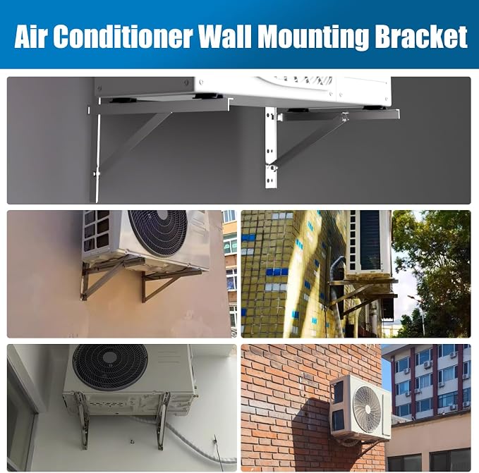 Mini Split Wall Mounting Bracket 304 Stainless Steel for 9000-36000 BTU Air Conditioner, Foldable Heavy Duty AC, alternate
