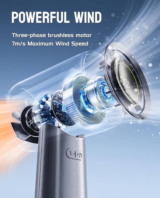 Mini Turbo Jet Fan: Portable Small Pocket Handheld Personal Rechargeable Battery Operated USB Charger Keeping Cool In Hot