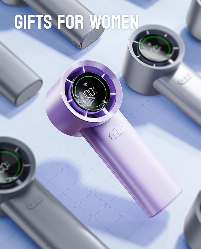Mini Turbo Jet Fan: Portable Small Pocket Handheld Personal Rechargeable Battery Operated USB Charger Keeping Cool In Hot