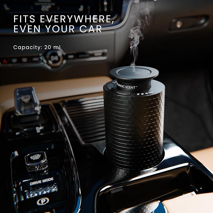 Mini USB Car Diffuser - Waterless Scent Machine for Home & On-The-Go - Intensity Control & Timer, alternate product view 2
