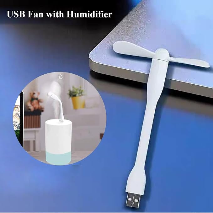 Mini USB Fan, Portable Pocket Fan USB-A Powered Little Cooler, Quiet Operation, for Home Office Car Outdoor Travel- 4 Pack
