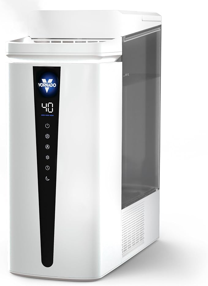 MISTIC 8 Whole Room Ultrasonic Humidifier, Top-Fill, Aromatherapy, 2-Gallon Tank, 3-Gallon Output, Warm or Cool Mist