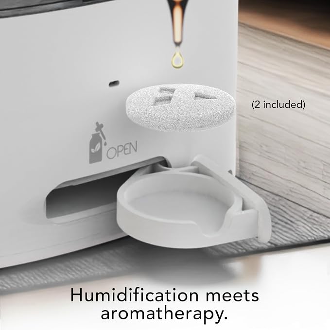 MISTIC 8 Whole Room Ultrasonic Humidifier, Top-Fill, Aromatherapy, 2-Gallon Tank, 3-Gallon Output, Warm or Cool Mist