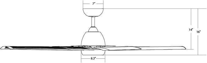 Mocha XL 8-Blade Aluminum Smart Ceiling Fan in Matte White, alternate product view 9