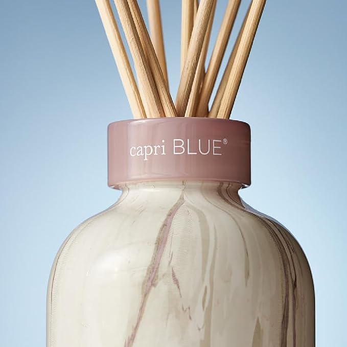 Modern Marble Reed Diffuser Set - Includes Reed Diffuser Sticks, Scented Oil & Glass Bottle, alternate product view 5