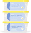 Moisture Absorber and Odor Eliminator Tub, Attracts and Traps Excess Moisture, Reduce Dampness, Lemon Scented, 3 Pack