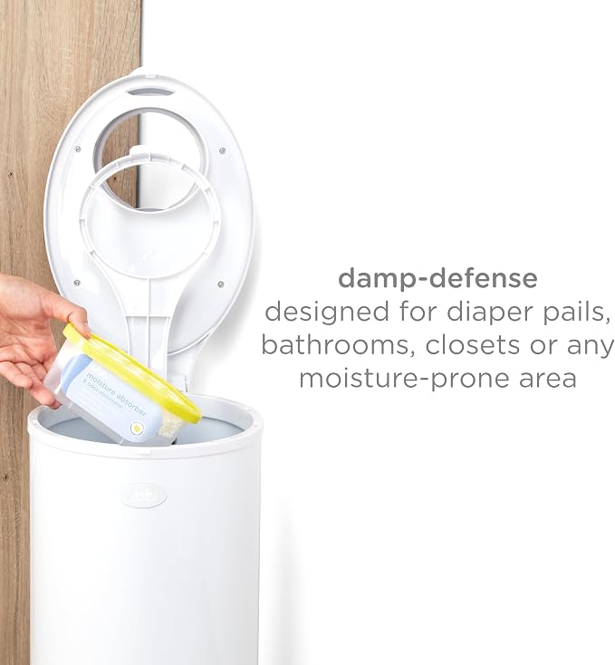 Moisture Absorber and Odor Eliminator Tub, Attracts and Traps Excess Moisture, Reduce Dampness, Lemon Scented, 3 Pack