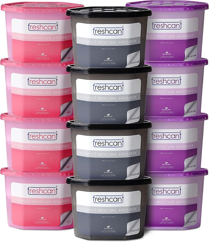 Moisture Absorber Bundle, Room and Closet Freshener, Moisture and Odor Absorber for Home, Rooms, Basement, Garage, Prevent