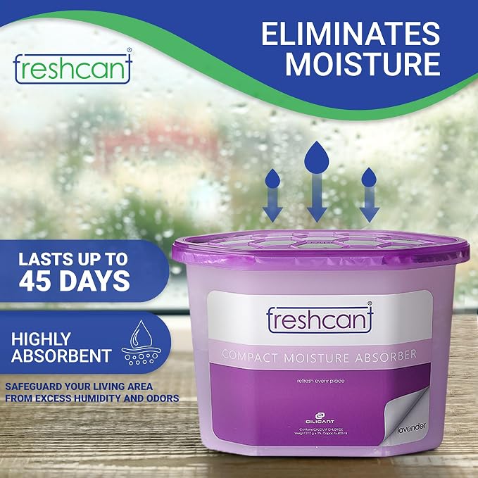 Moisture Absorber Bundle, Room and Closet Freshener, Moisture and Odor Absorber for Home, Rooms, Basement, Garage, Prevent