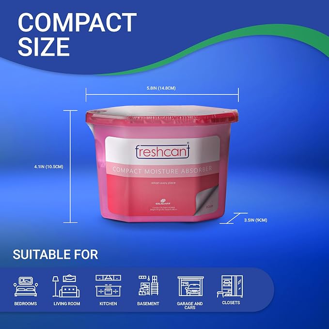 Moisture Absorber Bundle, Room and Closet Freshener, Moisture and Odor Absorber for Home, Rooms, Basement, Garage, Prevent