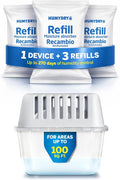 Moisture Absorber Dehumidifier for Home, Compact Pack of 1 Device of 8.8 Oz With 3 Pre Measured Refills, Fragrance Free