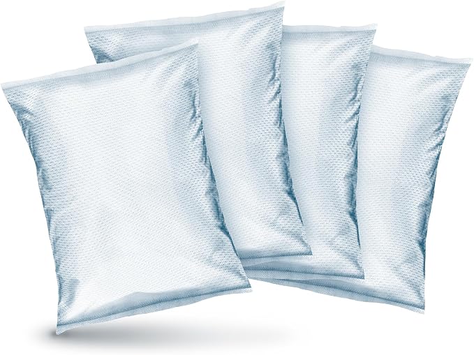 Moisture Absorber Refills for 15.9 Oz Dehumidifier Device, Pack of 4 Unscented Humidity Absorber Bags, Non Electric Humidity