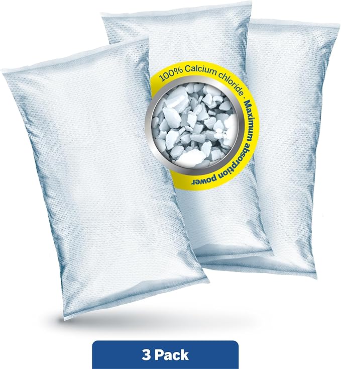 Moisture Absorber Refills for 35.3 Oz Dehumidifier Device, Pack of 3 Unscented Humidity Absorber Bags, Non, alternate view 2