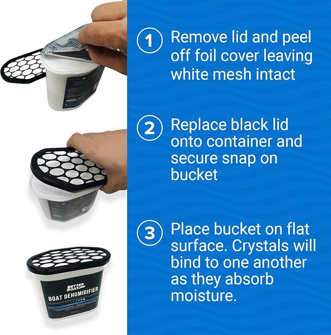 Moisture Absorber with Activated Charcoal Dehumidifier Bucket, Unscented Odor Absorber for Closet Basement, alternate view 5