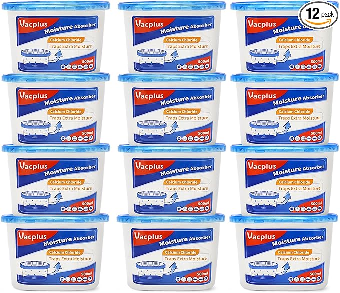 Moisture Absorbers, 10.5 Oz Humidity Absorber Boxes Attracts Extra Moisture from Your Bathroom, Closet, Kitchen & Study
