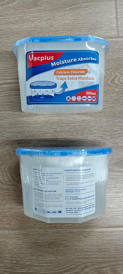 Moisture Absorbers, 10.5 Oz Humidity Absorber Boxes Attracts Extra Moisture from Your Bathroom, Closet, Kitchen & Study