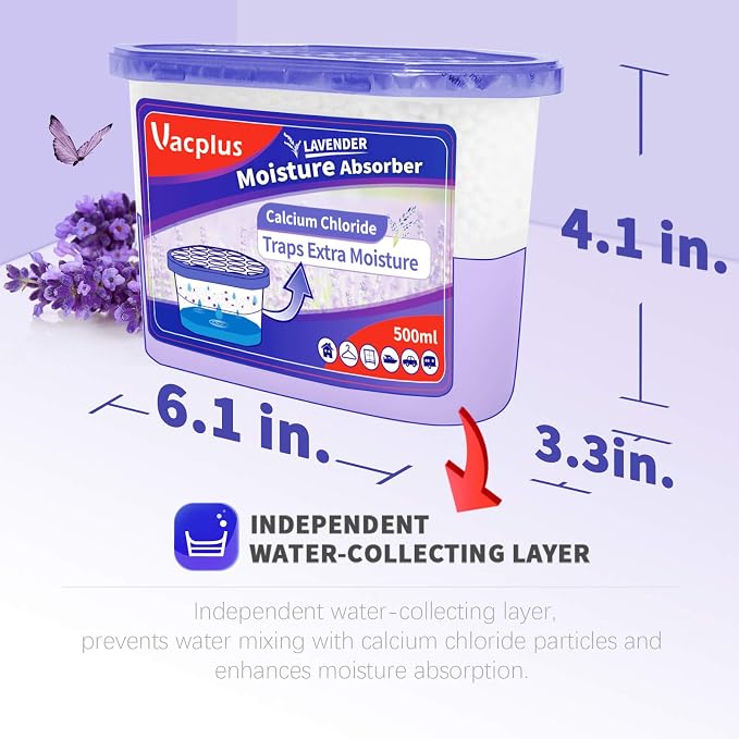 Moisture Absorbers, 10.5 Oz Humidity Absorber Boxes Attracts Extra Moisture from Your Bathroom, Closet, Kitchen & Study