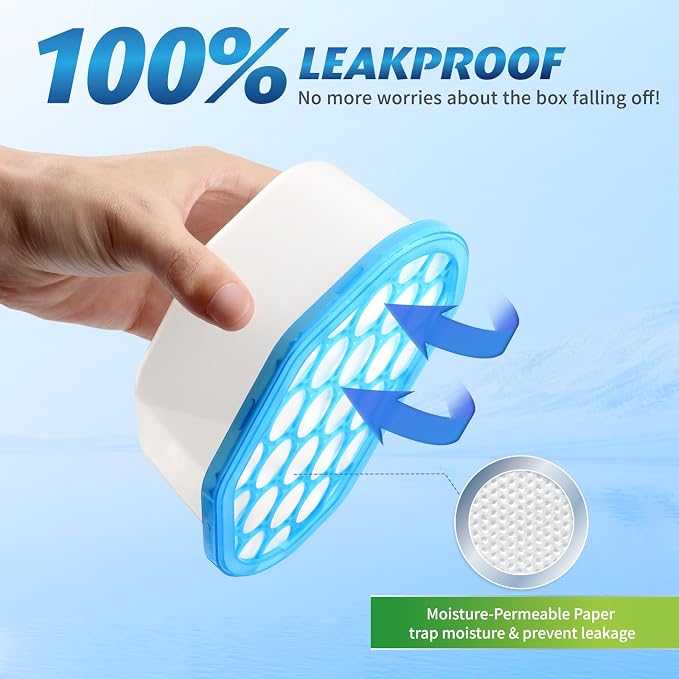 Moisture Absorbers, 18 Pack, Compact Dehumidifier for Closet, Efficient Humidity Absorber Boxes, Moisture Absorber for