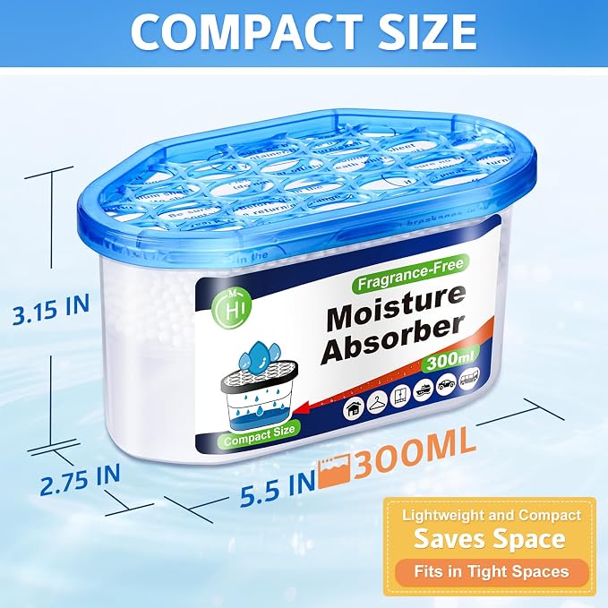 Moisture Absorbers 20 Pack, Attract and Trap Excess Moisture from Your Bathroom, Kitchen,Closet, alternate product view 2