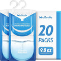Moisture Absorbers 20 Pack Fragrance Free, Hanging Closet Dehumidifier Bags, Humidity Absorber, Compact