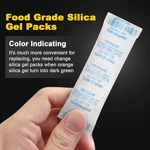 Moisture Absorbers – 250 Packs 5 Gram Silica Gel Packs Food Grade Desiccant Packs, Premium Desiccant Packets for, alternate