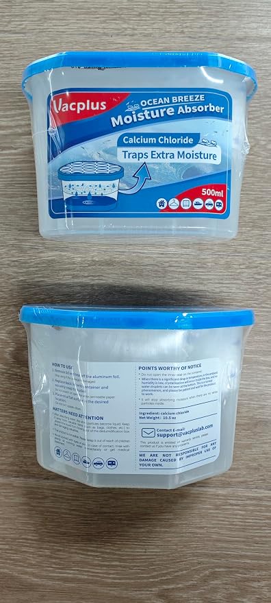 Moisture Absorbers 6 Pack, Portable Humidity Absorber Boxes for Your Bathroom, Closet & Car, Dehumidifier with Ocean